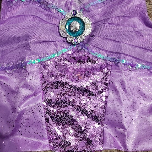 Disney Store The Little Mermaid Princess Ariel Halloween Costume 7/8 top 9/10 - Picture 6 of 14